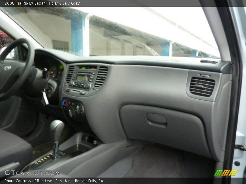 Polar Blue / Gray 2008 Kia Rio LX Sedan