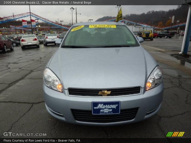 Glacier Blue Metallic / Neutral Beige 2006 Chevrolet Impala LS