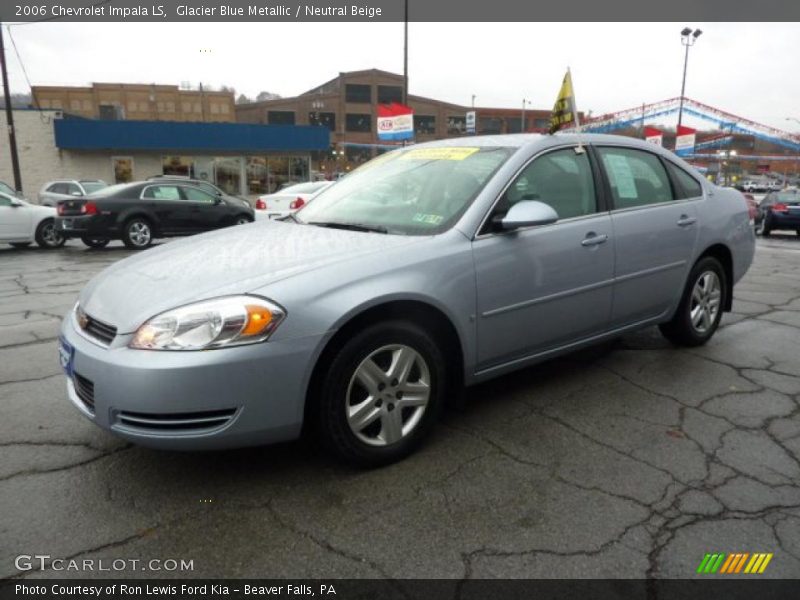 Glacier Blue Metallic / Neutral Beige 2006 Chevrolet Impala LS