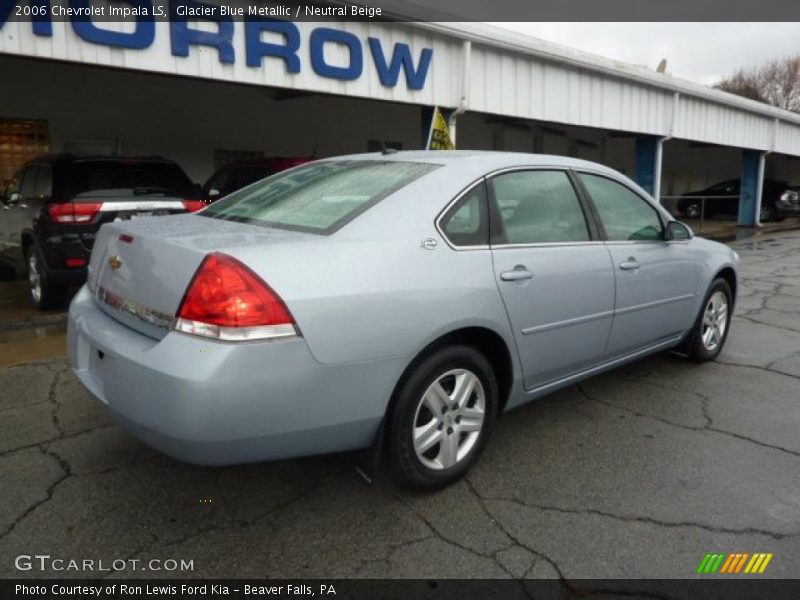 Glacier Blue Metallic / Neutral Beige 2006 Chevrolet Impala LS