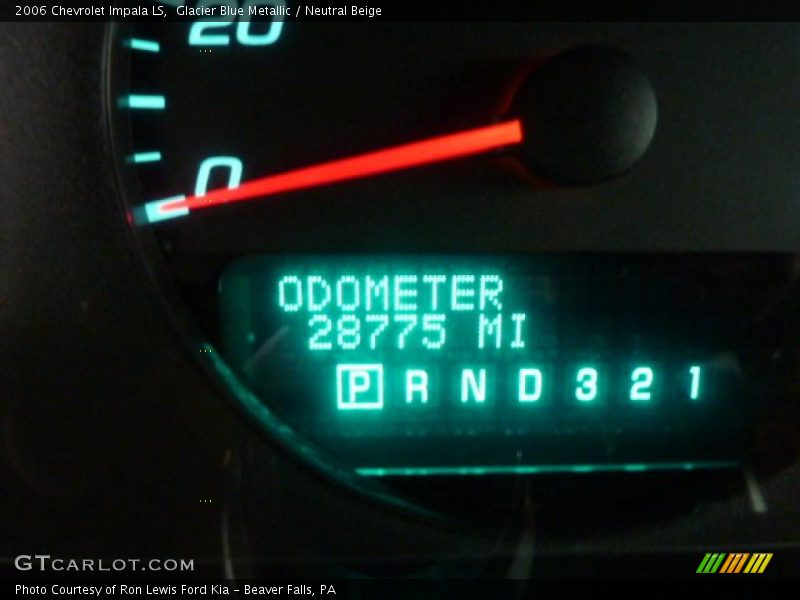 Glacier Blue Metallic / Neutral Beige 2006 Chevrolet Impala LS