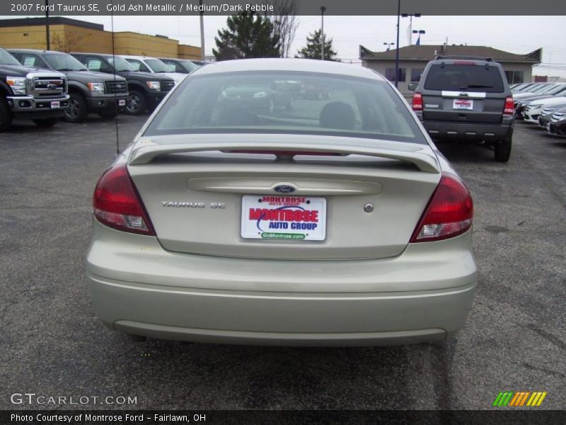 Gold Ash Metallic / Medium/Dark Pebble 2007 Ford Taurus SE