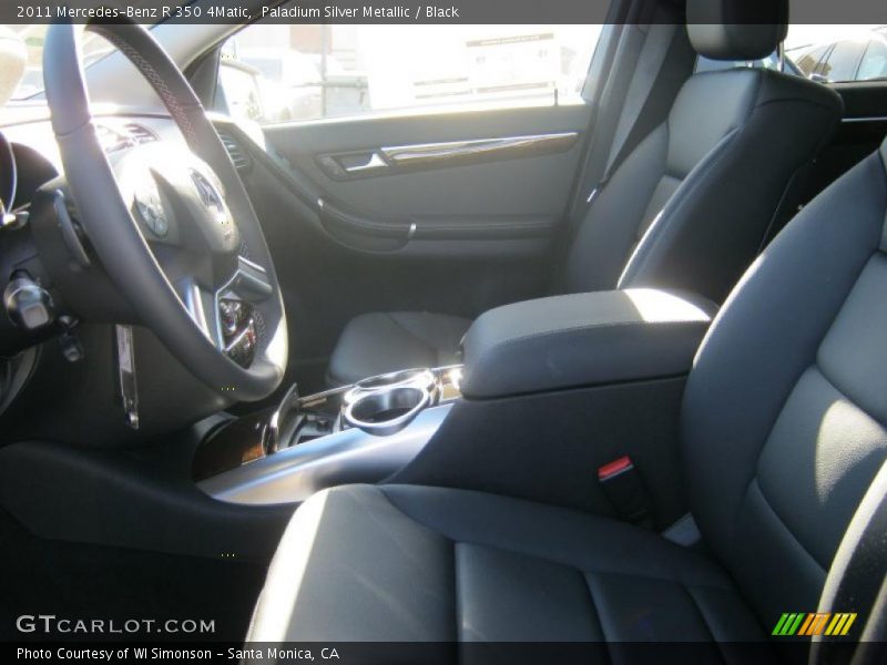 Paladium Silver Metallic / Black 2011 Mercedes-Benz R 350 4Matic