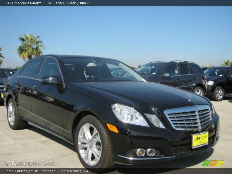 Black / Black 2011 Mercedes-Benz E 350 Sedan