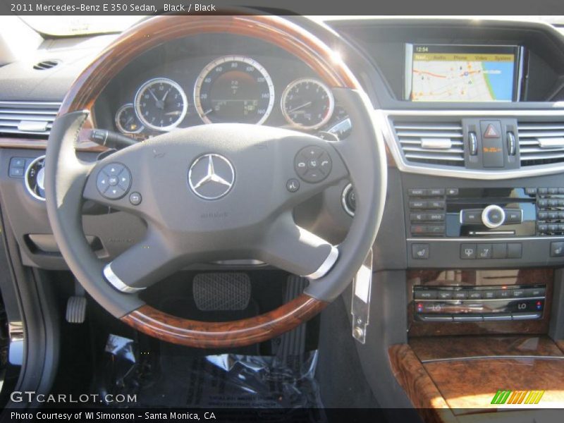 Black / Black 2011 Mercedes-Benz E 350 Sedan