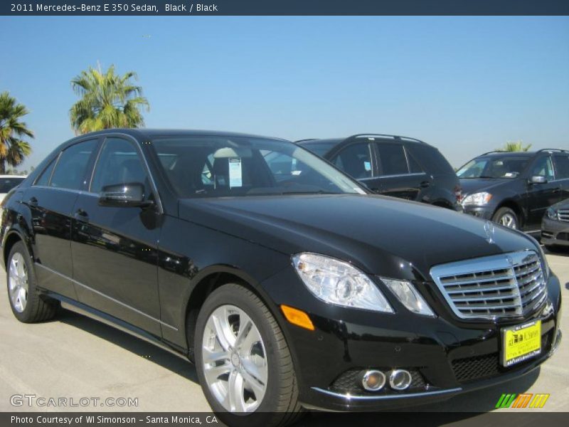 Black / Black 2011 Mercedes-Benz E 350 Sedan