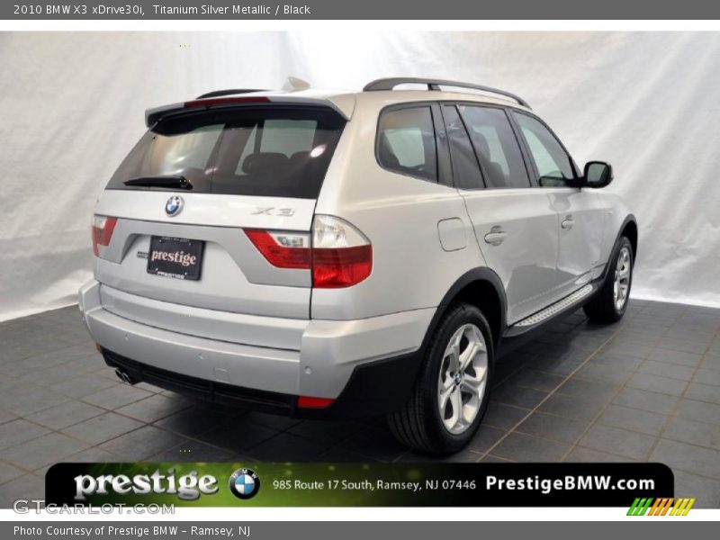 Titanium Silver Metallic / Black 2010 BMW X3 xDrive30i
