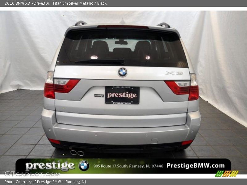 Titanium Silver Metallic / Black 2010 BMW X3 xDrive30i