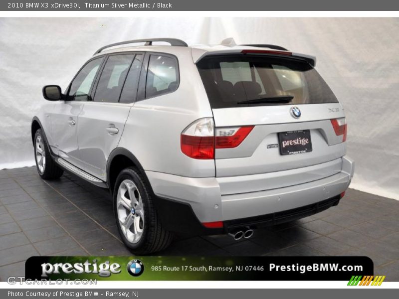 Titanium Silver Metallic / Black 2010 BMW X3 xDrive30i