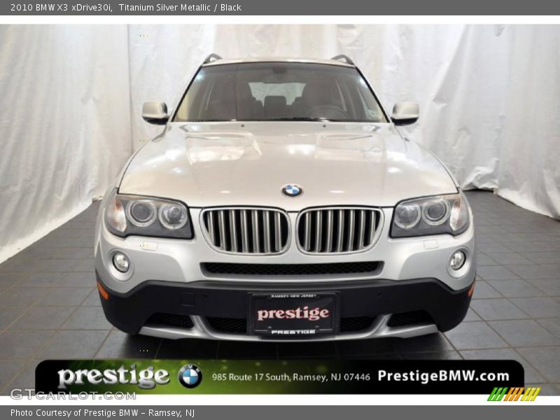 Titanium Silver Metallic / Black 2010 BMW X3 xDrive30i