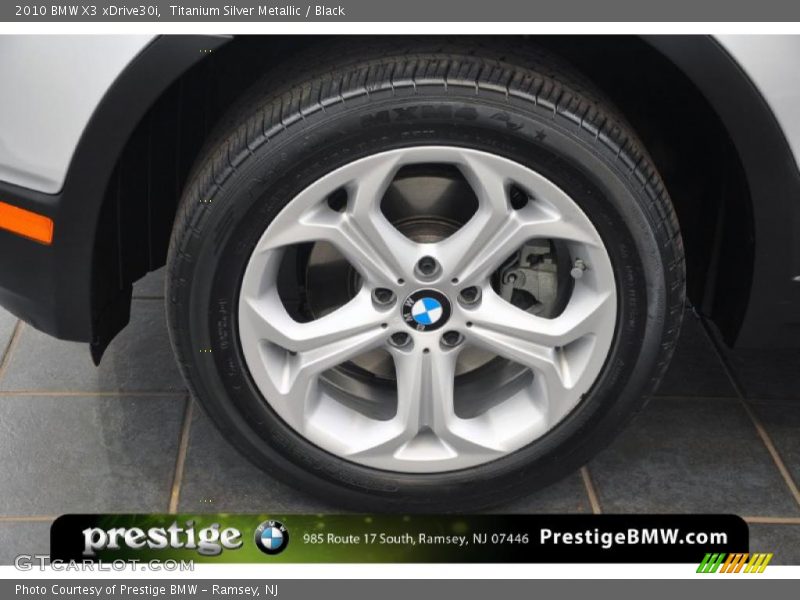 Titanium Silver Metallic / Black 2010 BMW X3 xDrive30i
