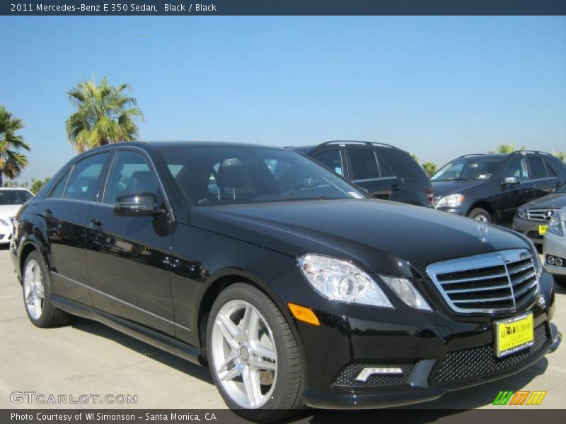 Black / Black 2011 Mercedes-Benz E 350 Sedan