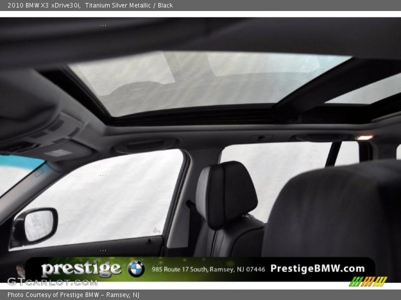 Titanium Silver Metallic / Black 2010 BMW X3 xDrive30i