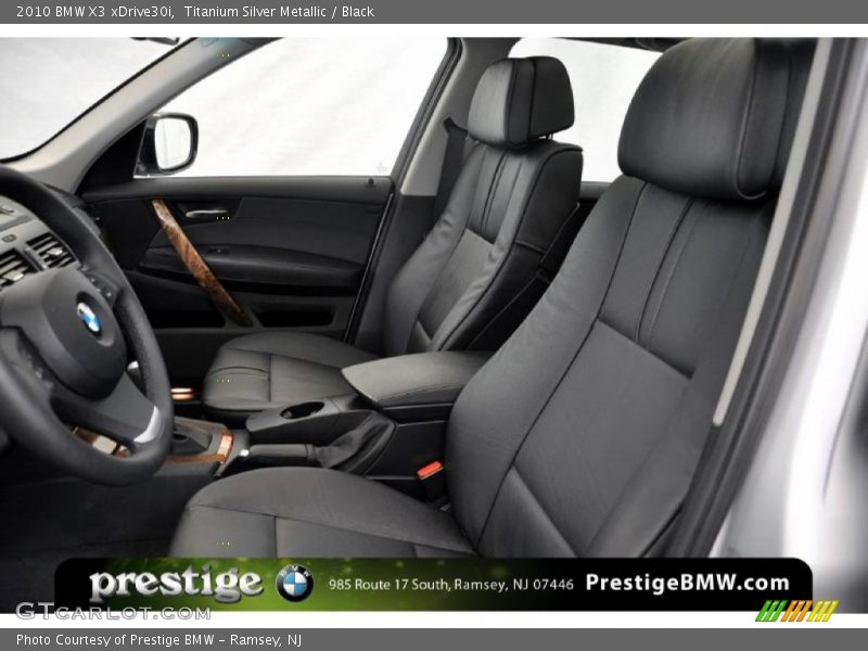 Titanium Silver Metallic / Black 2010 BMW X3 xDrive30i