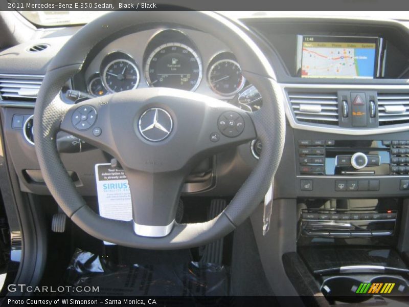 Black / Black 2011 Mercedes-Benz E 350 Sedan