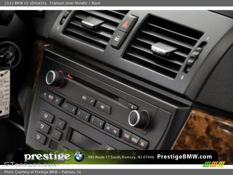Titanium Silver Metallic / Black 2010 BMW X3 xDrive30i