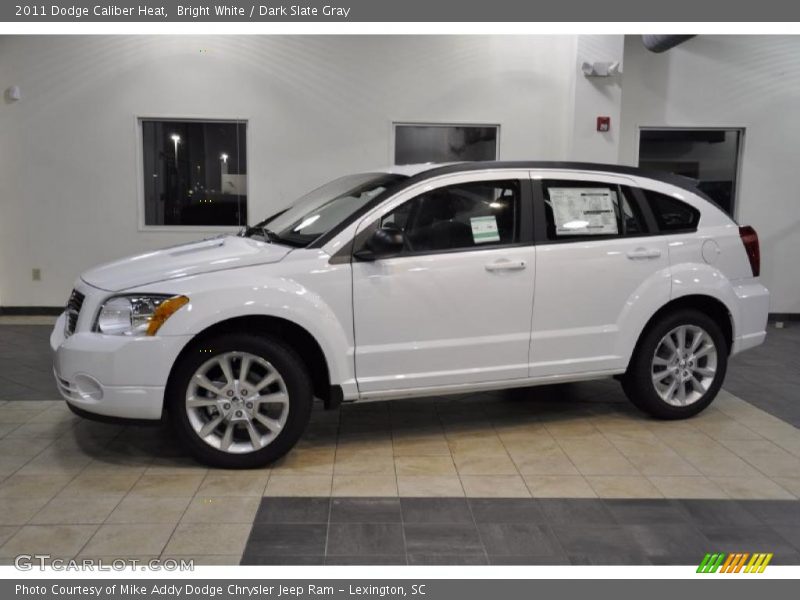 Bright White / Dark Slate Gray 2011 Dodge Caliber Heat