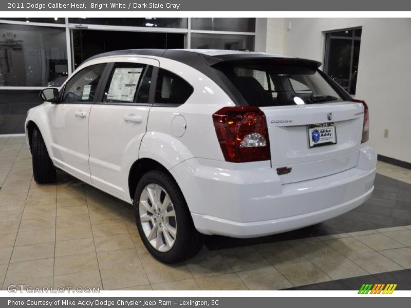 Bright White / Dark Slate Gray 2011 Dodge Caliber Heat