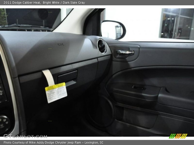 Bright White / Dark Slate Gray 2011 Dodge Caliber Heat