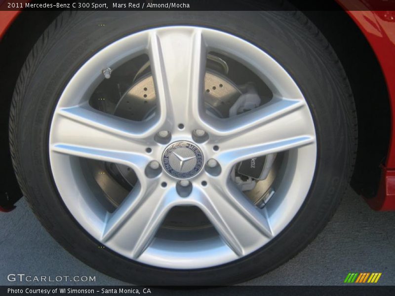 Mars Red / Almond/Mocha 2011 Mercedes-Benz C 300 Sport
