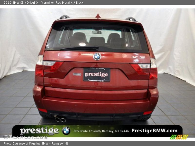 Vermilion Red Metallic / Black 2010 BMW X3 xDrive30i