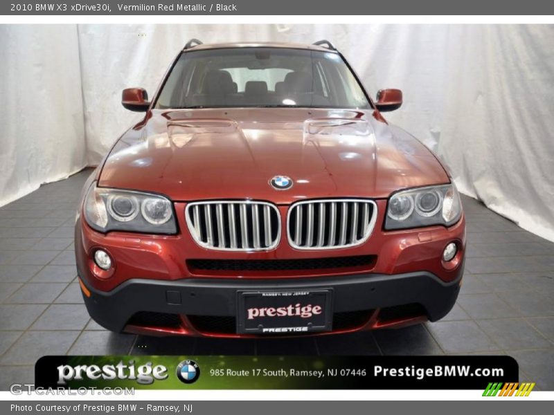 Vermilion Red Metallic / Black 2010 BMW X3 xDrive30i