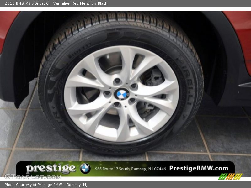 Vermilion Red Metallic / Black 2010 BMW X3 xDrive30i