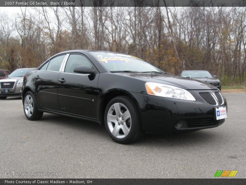 Black / Ebony 2007 Pontiac G6 Sedan