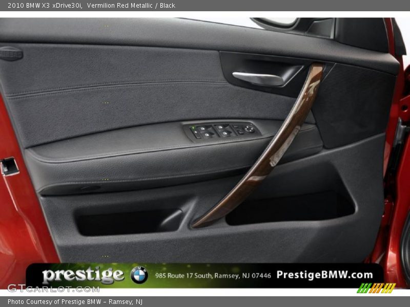 Vermilion Red Metallic / Black 2010 BMW X3 xDrive30i
