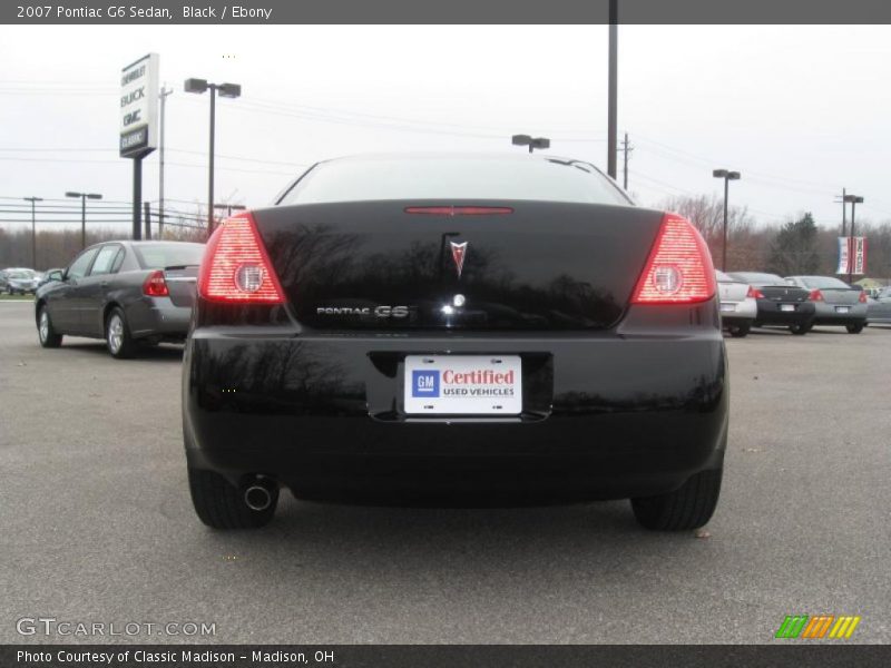 Black / Ebony 2007 Pontiac G6 Sedan