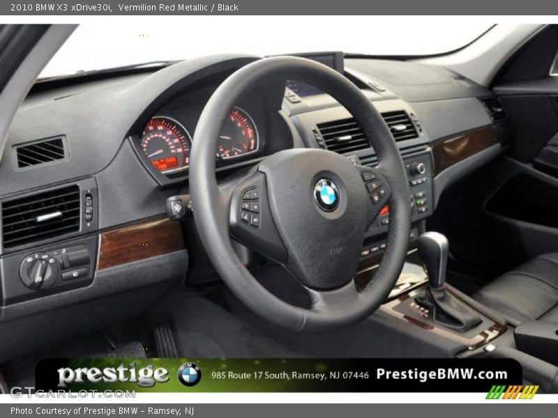 Vermilion Red Metallic / Black 2010 BMW X3 xDrive30i