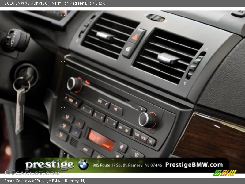 Vermilion Red Metallic / Black 2010 BMW X3 xDrive30i