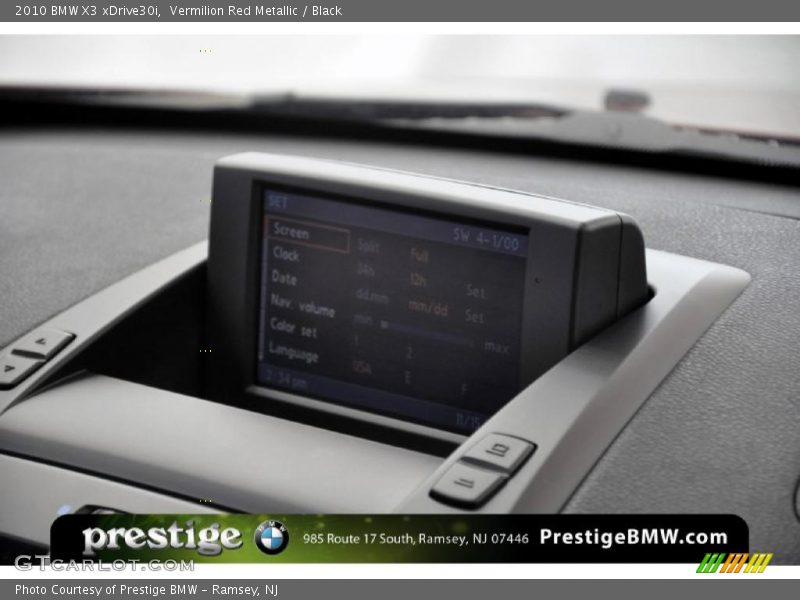 Vermilion Red Metallic / Black 2010 BMW X3 xDrive30i