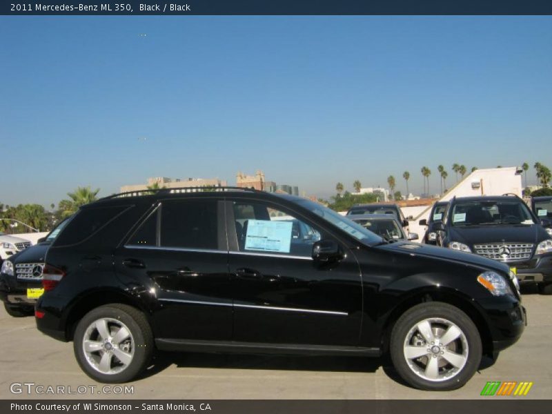 Black / Black 2011 Mercedes-Benz ML 350