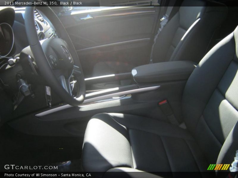 Black / Black 2011 Mercedes-Benz ML 350