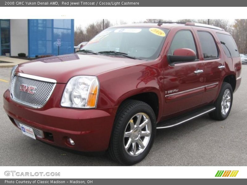 Red Jewel Tintcoat / Cocoa/Light Cashmere 2008 GMC Yukon Denali AWD