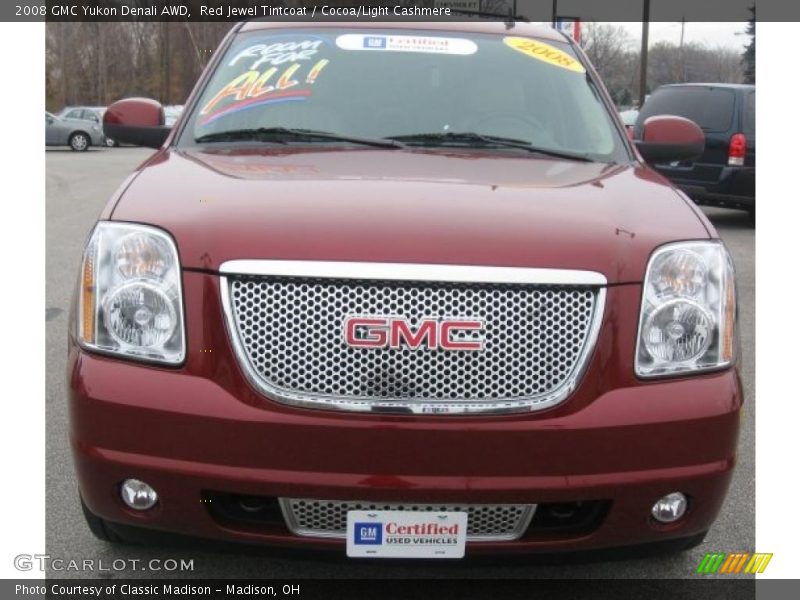 Red Jewel Tintcoat / Cocoa/Light Cashmere 2008 GMC Yukon Denali AWD