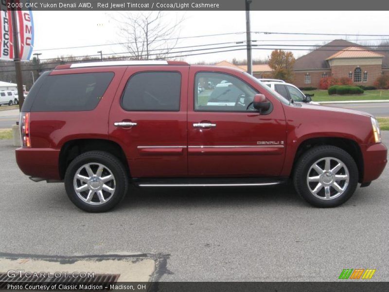 Red Jewel Tintcoat / Cocoa/Light Cashmere 2008 GMC Yukon Denali AWD