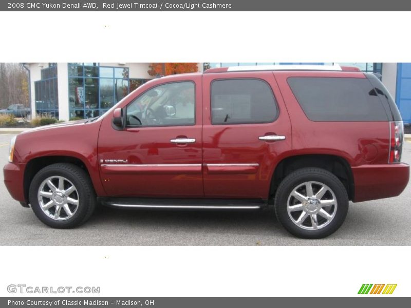 Red Jewel Tintcoat / Cocoa/Light Cashmere 2008 GMC Yukon Denali AWD
