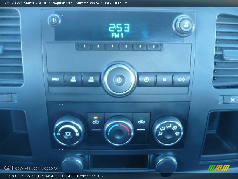 Summit White / Dark Titanium 2007 GMC Sierra 2500HD Regular Cab