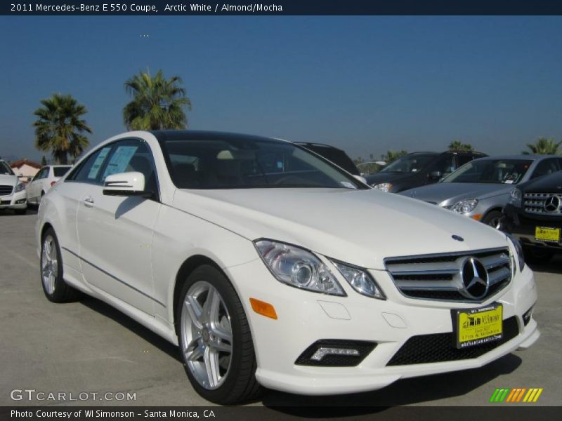 Front 3/4 View of 2011 E 550 Coupe