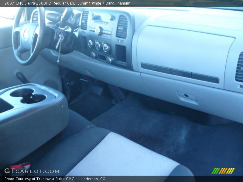 Summit White / Dark Titanium 2007 GMC Sierra 2500HD Regular Cab