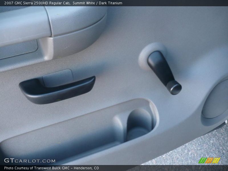 Summit White / Dark Titanium 2007 GMC Sierra 2500HD Regular Cab