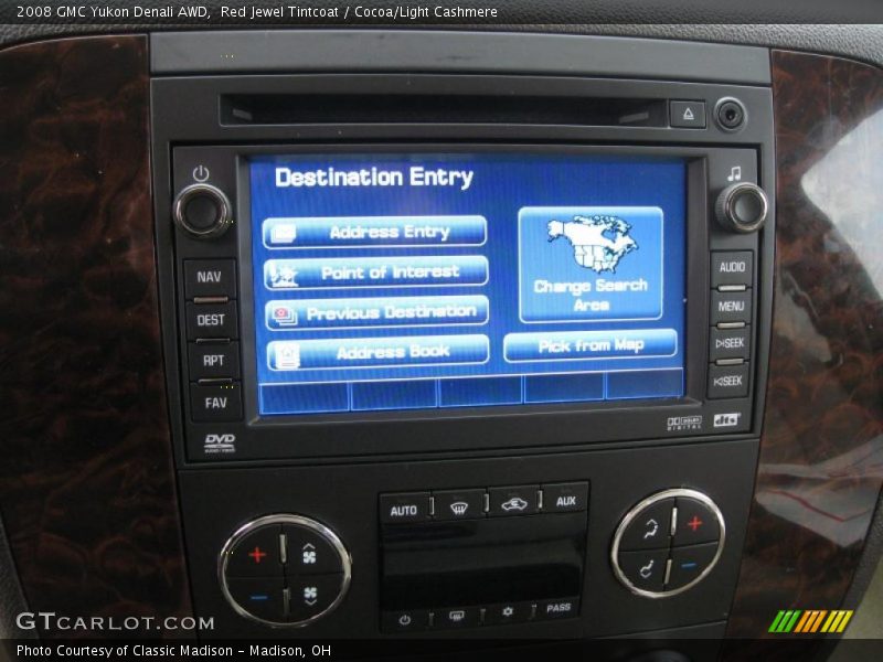 Red Jewel Tintcoat / Cocoa/Light Cashmere 2008 GMC Yukon Denali AWD