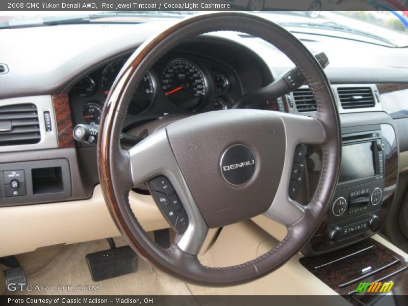 Red Jewel Tintcoat / Cocoa/Light Cashmere 2008 GMC Yukon Denali AWD