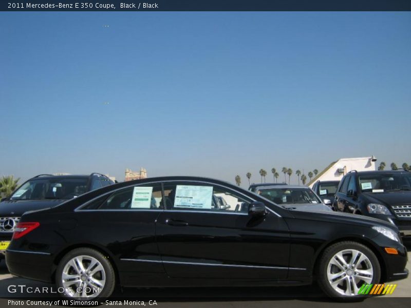 Black / Black 2011 Mercedes-Benz E 350 Coupe