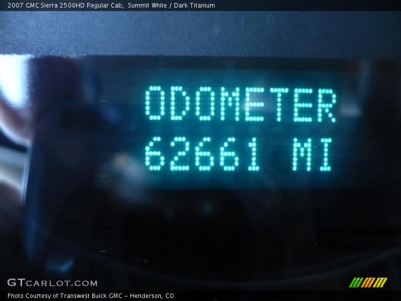 Summit White / Dark Titanium 2007 GMC Sierra 2500HD Regular Cab