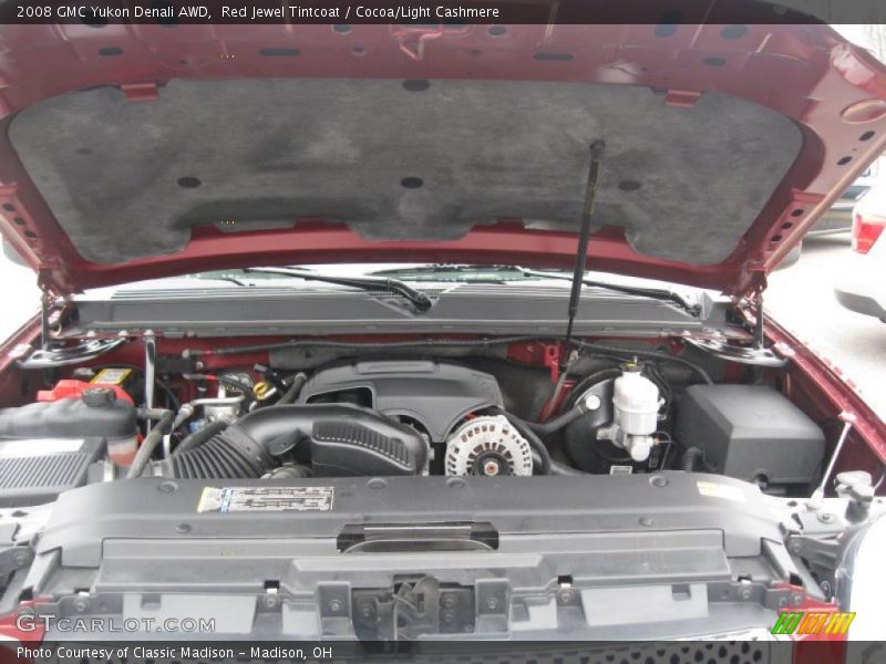 Red Jewel Tintcoat / Cocoa/Light Cashmere 2008 GMC Yukon Denali AWD