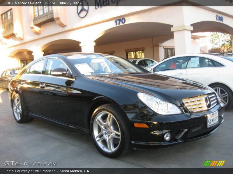 Black / Black 2007 Mercedes-Benz CLS 550