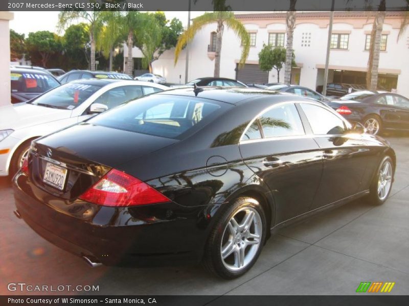 Black / Black 2007 Mercedes-Benz CLS 550
